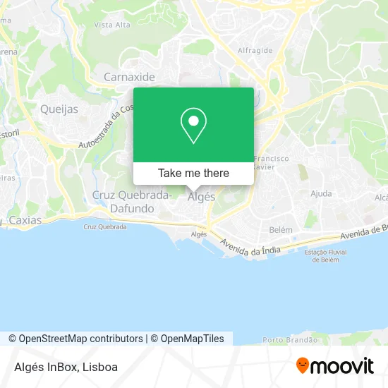 Algés InBox map