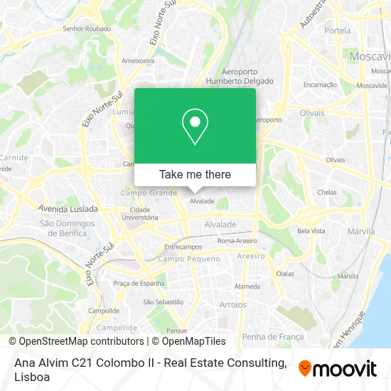 Ana Alvim C21 Colombo II - Real Estate Consulting map