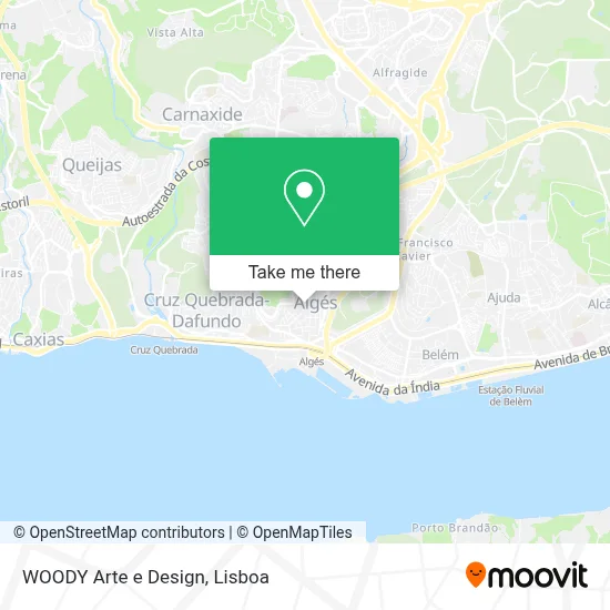 WOODY Arte e Design map