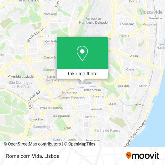 Roma com Vida mapa