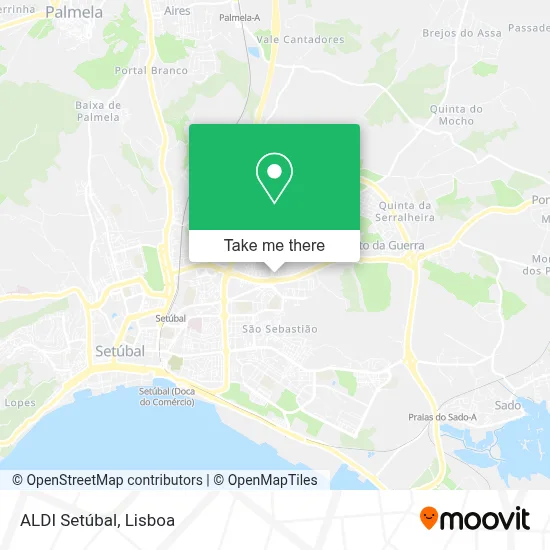 ALDI Setúbal map