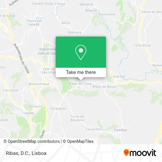 Ribas, D.C. mapa