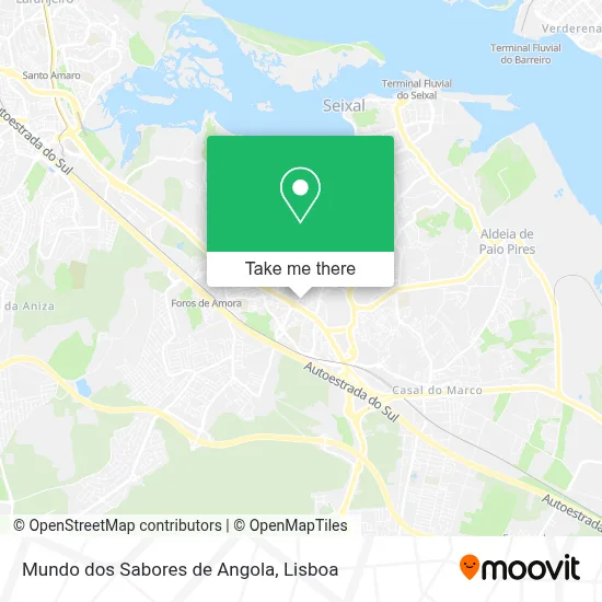 Mundo dos Sabores de Angola map