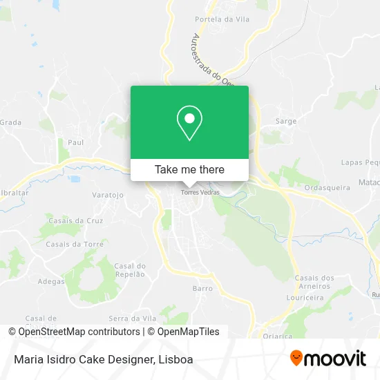 Maria Isidro Cake Designer map