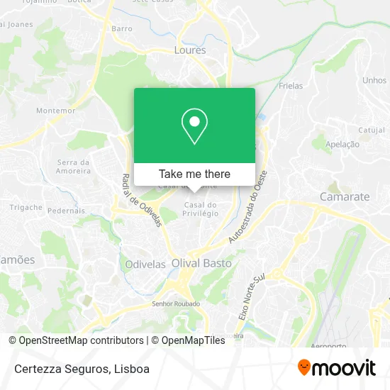 Certezza Seguros map