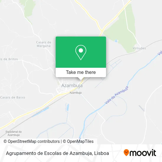 Agrupamento de Escolas de Azambuja map