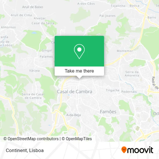 Continente map