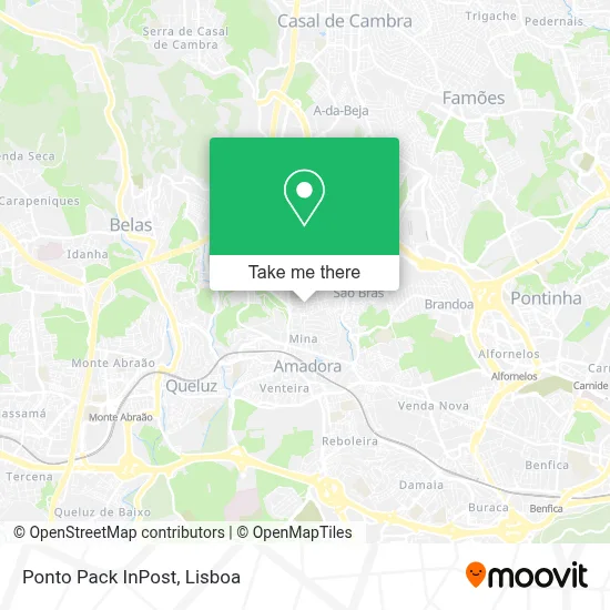 Ponto Pack InPost map