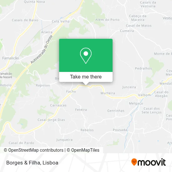 Borges & Filha map