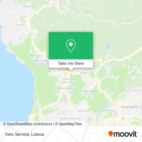 Velo Service map