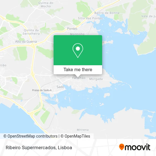 Ribeiro Supermercados map