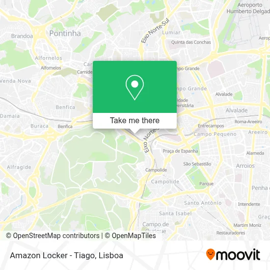 Amazon Locker - Tiago map
