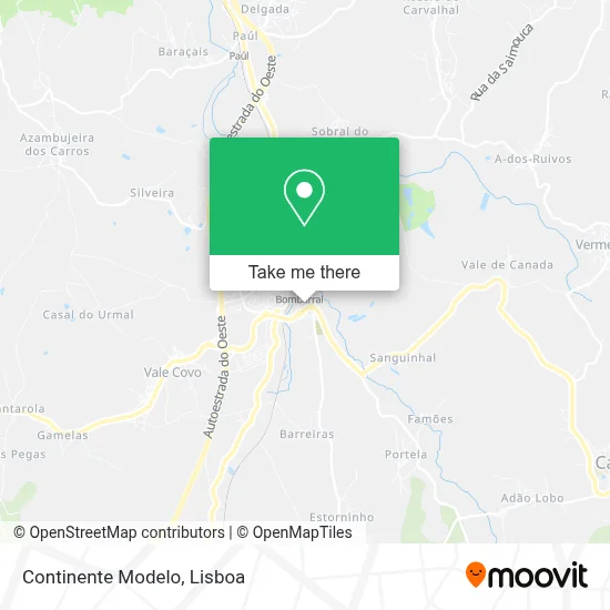 Continente Modelo map