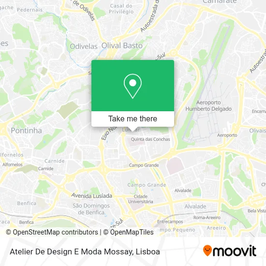 Atelier De Design E Moda Mossay map