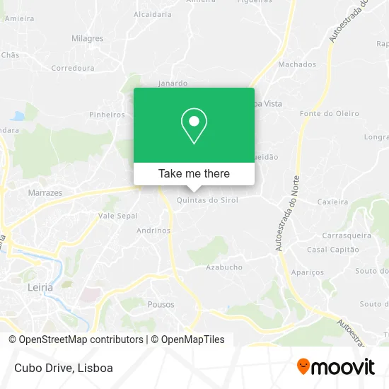 Cubo Drive map