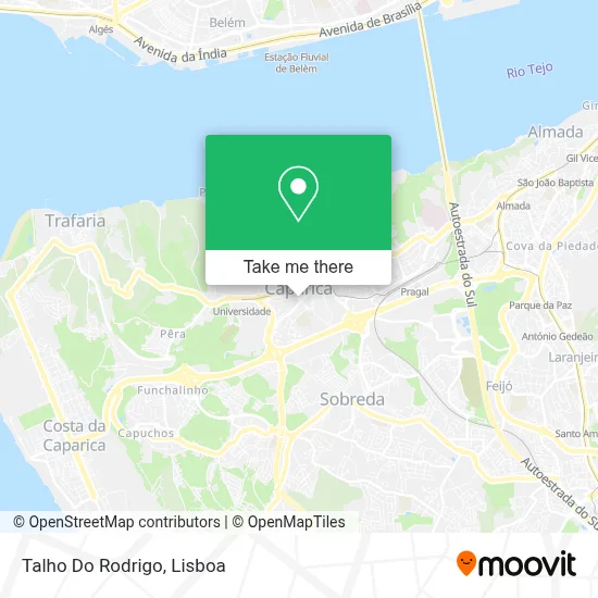 Talho Do Rodrigo map