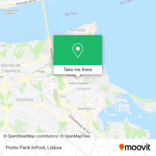 Ponto Pack InPost map