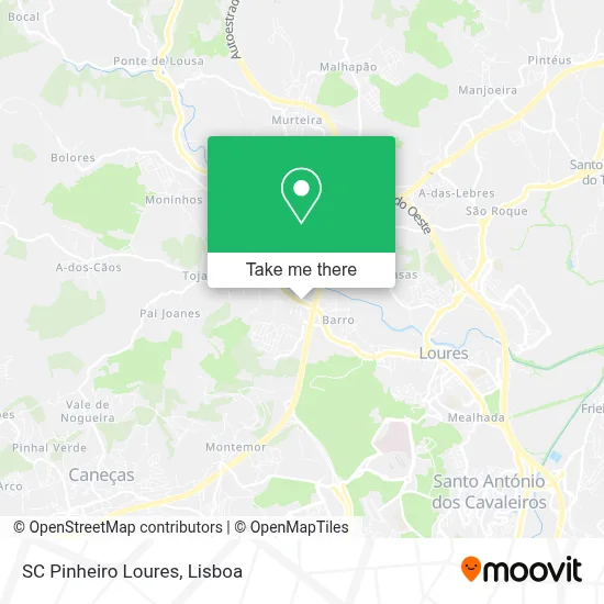 SC Pinheiro Loures map