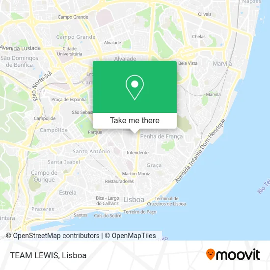 TEAM LEWIS map