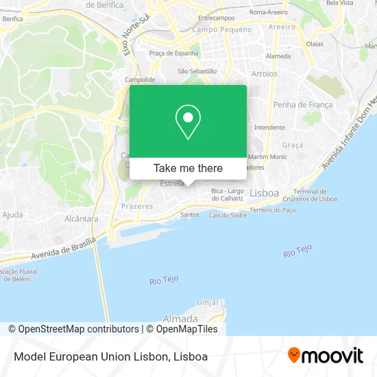 Model European Union Lisbon map
