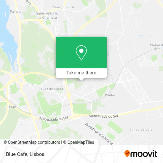 Blue Caffe map
