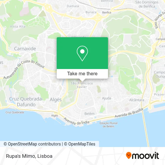 Rupa's Mimo mapa