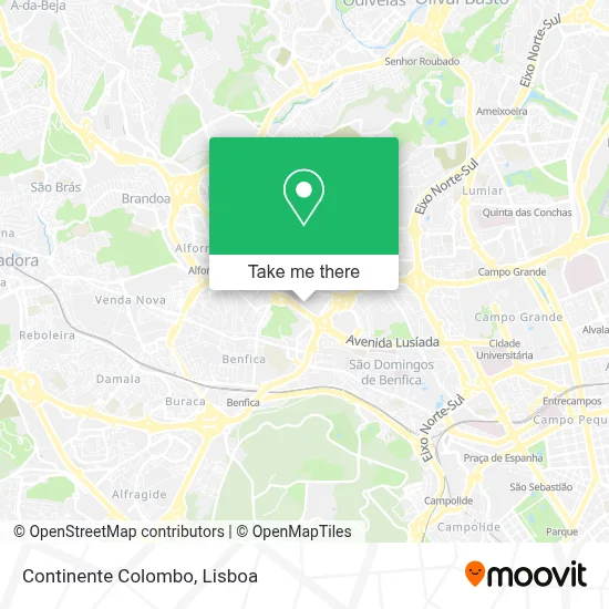 Continente Colombo map