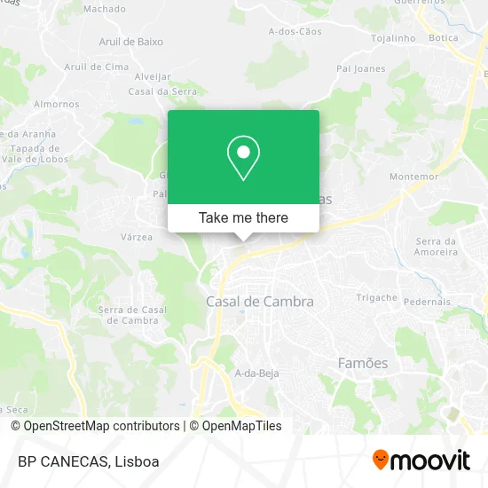 BP CANECAS map