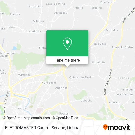 ELETROMASTER Castrol Service map