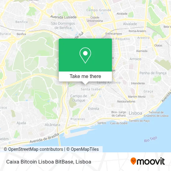 Caixa Bitcoin Lisboa BitBase map