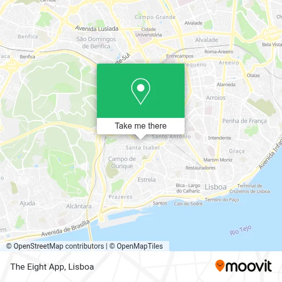 The Eight App map