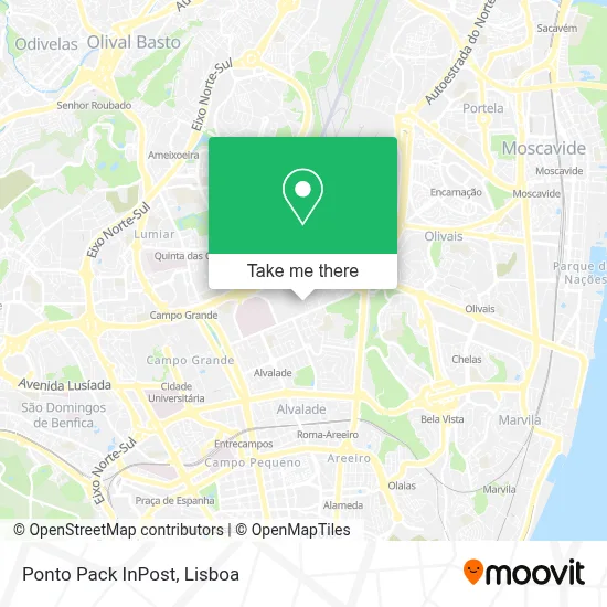 Ponto Pack InPost map
