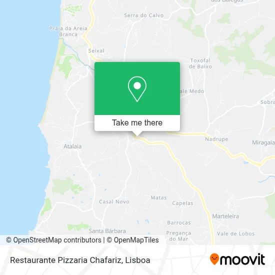 Restaurante Pizzaria Chafariz map