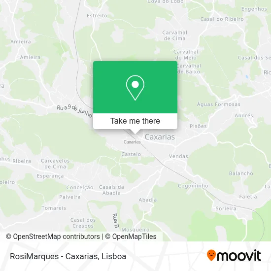 RosiMarques - Caxarias map
