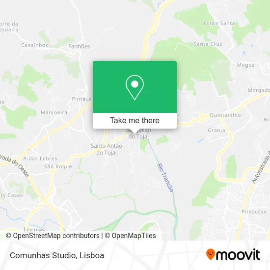Comunhas Studio map