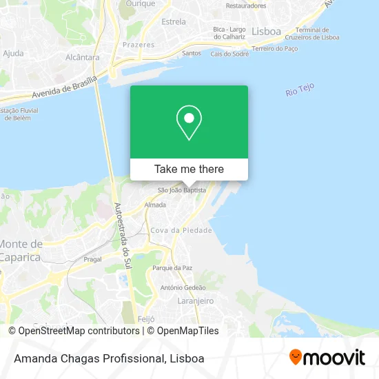 Amanda Chagas Profissional map