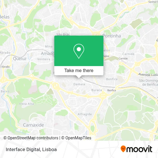 Interface Digital map