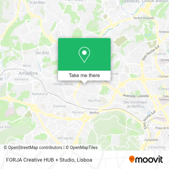 FORJA Creative HUB + Studio map