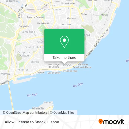 Allow License to Snack map