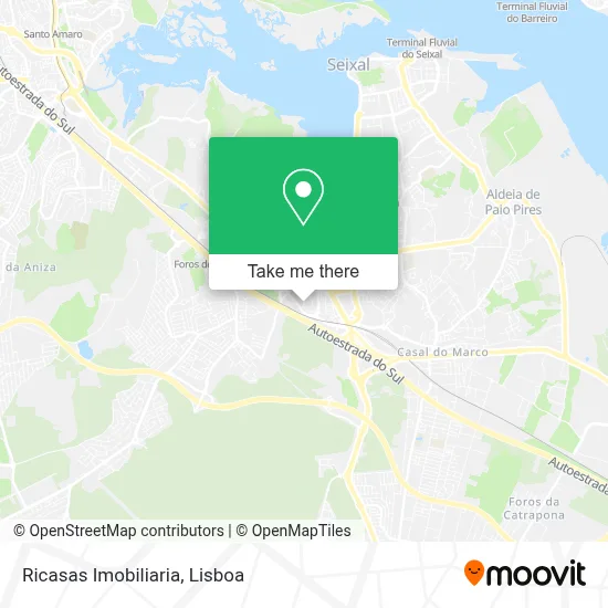 Ricasas Imobiliaria map