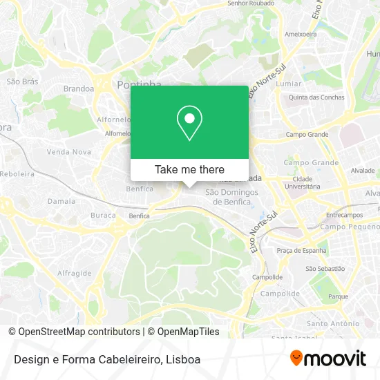 Design e Forma Cabeleireiro map