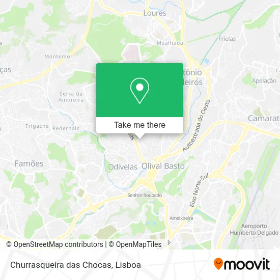 Churrasqueira das Chocas map