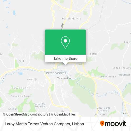 Leroy Merlin Torres Vedras Compact map