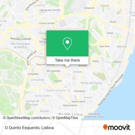 O Quinto Esquerdo map