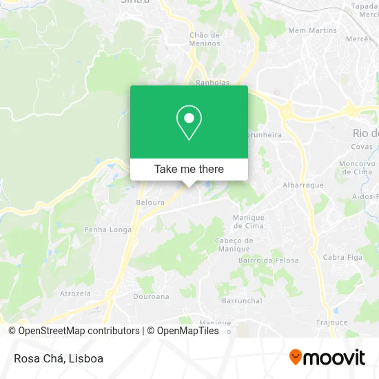 Rosa Chá mapa