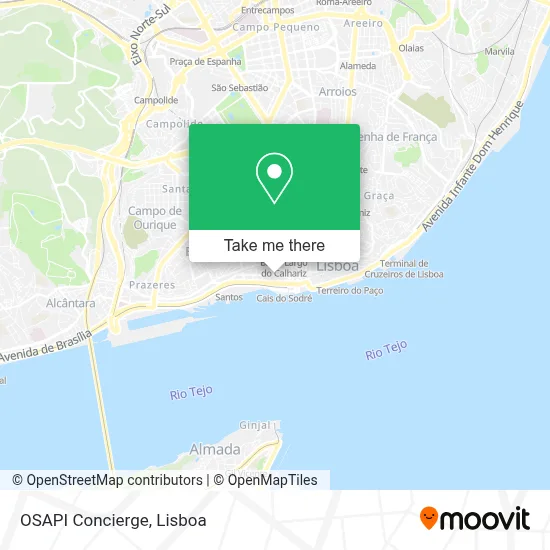 OSAPI Concierge mapa