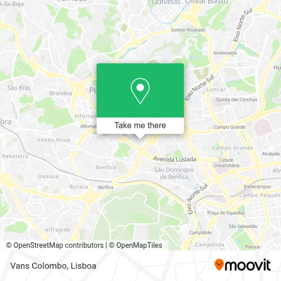 Vans Colombo map