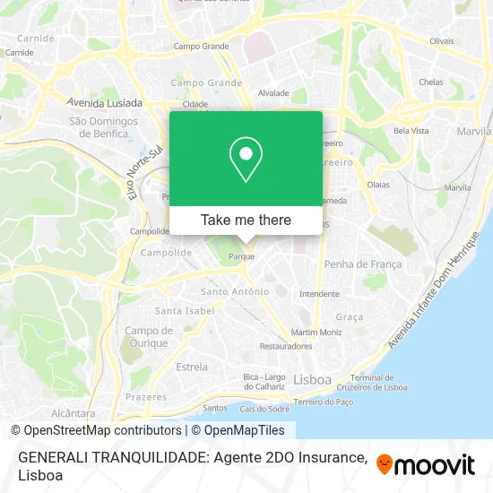 GENERALI TRANQUILIDADE: Agente 2DO Insurance map
