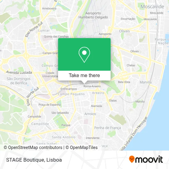 STAGE Boutique map