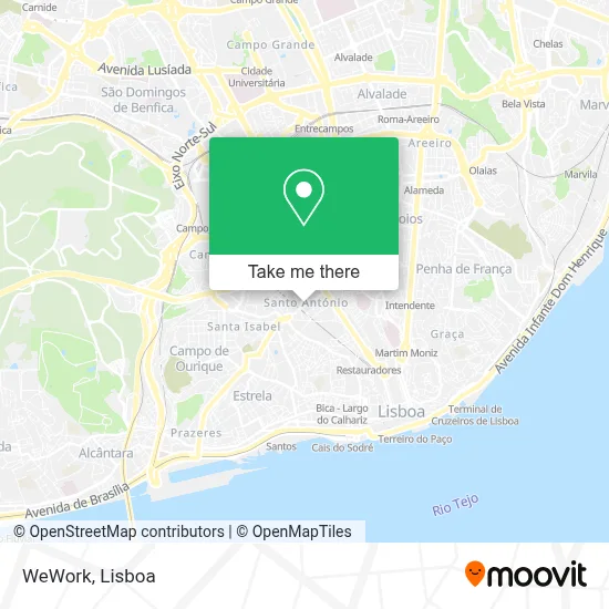 WeWork map